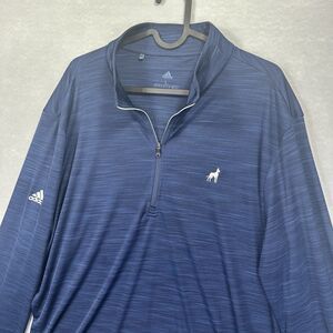 Adidas Men’s Large Quarter Zip Doberman Pinscher Embroidered Golf Long Sleeve